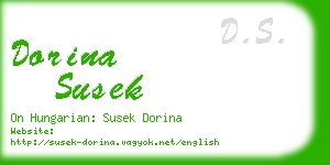 dorina susek business card